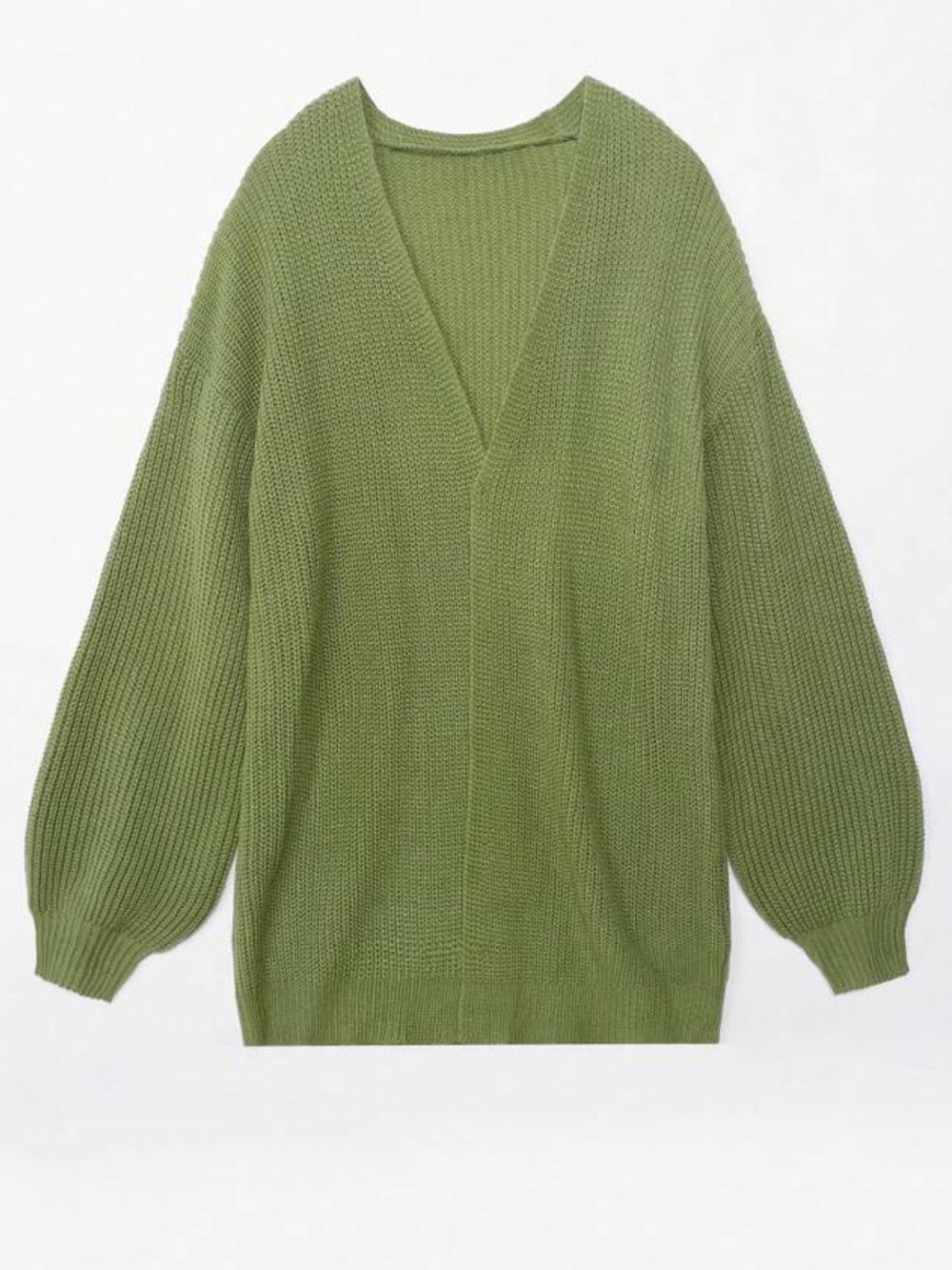 SHEIN | Army Green Knit Cardigan